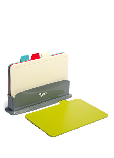 Renkli 4’lü Oval Kesme Tahtası Seti