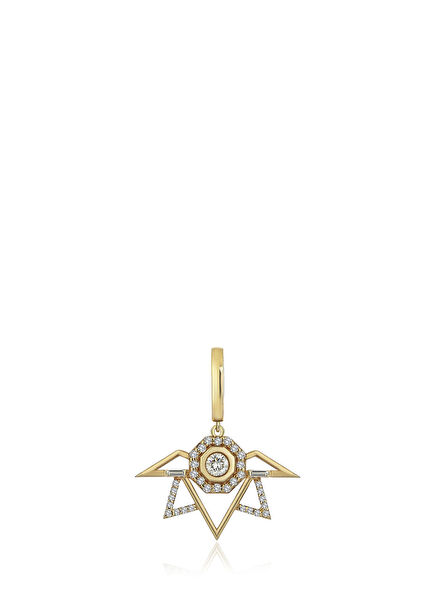 Starlight Charm Baguette Diamond 14K Gold Women's Pendant