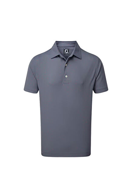 Cobalt Stretch Pique Polo Collar Short Sleeve Men's Golf T-Shirt