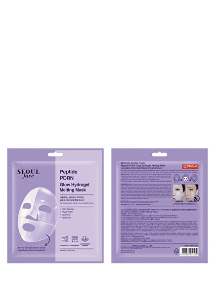 Seoul Face Peptide PDRN Hydrogel Dissolving Moisturizing Gel Face Mask 34 gr