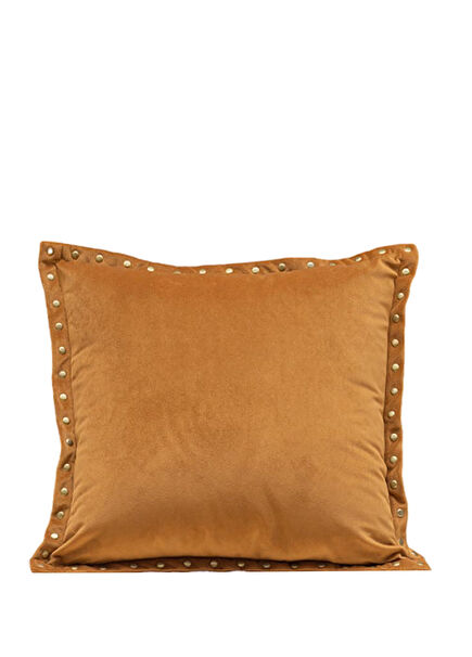 Perle Mustard Throw Pillow 45 x 45 cm
