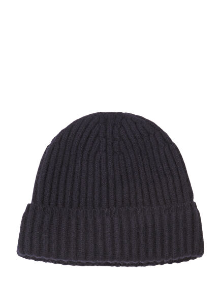 Navy Blue Women's Cashmere Beanie