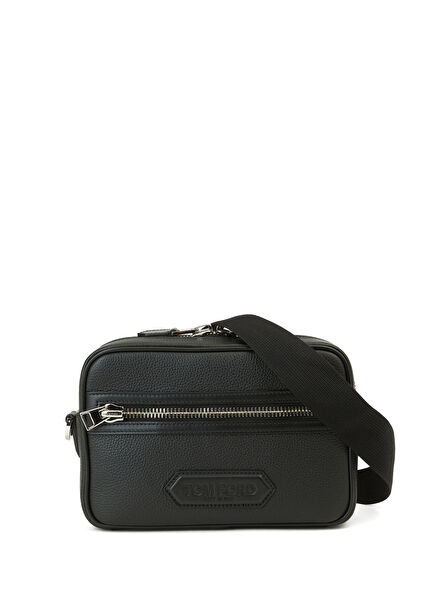 Black Men's Leather Bag