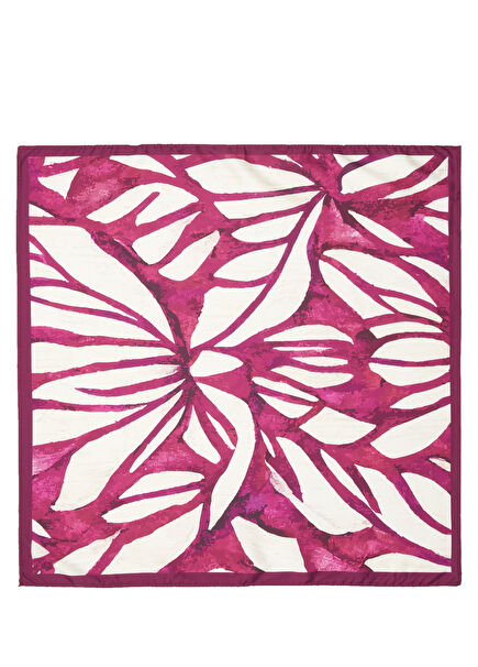 Desenli Kadın Saten Fular