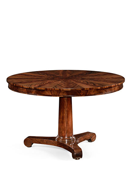 Knightsbridge Round Brown Wooden Dining Table
