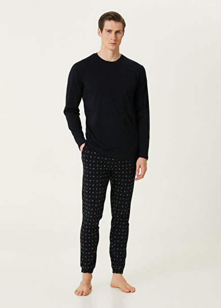 Çok Renkli Baskılı Pijama Seti