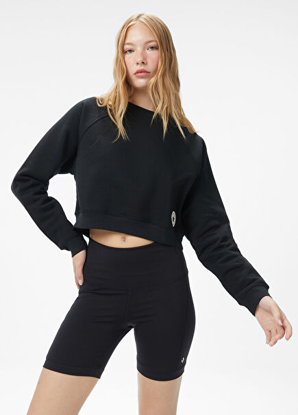 Siyah Kadın Sweatshirt