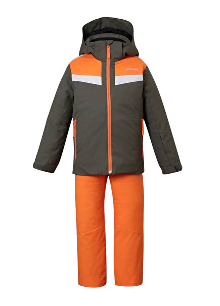 V Yoke Junior Two-piece Turuncu Erkek Çocuk İki Parça Kayak Takımı