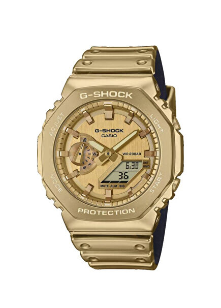 G-Shock GM-2100YMG-9A9DR Altın Rengi Silikon Erkek Kol Saati