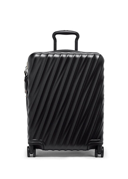 19 Degree Continental Expandable Black Suitcase