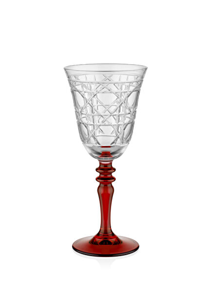 Gloria Mix Red Glass Goblet