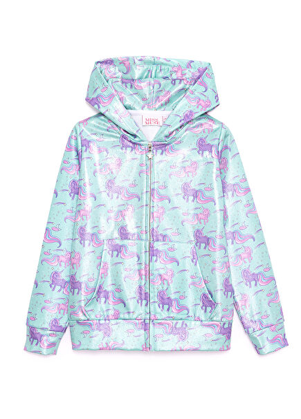 Dancing Unicorns Hooded Girls Sweatshirt