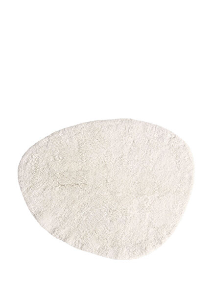 Mother-of-Pearl Ecru Bamboo Single Bath Mat Bamboo 90 x 110 cm