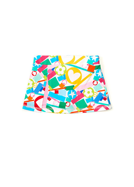 Multicolored Girls Shorts