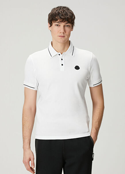 Beyaz Polo Yaka T-shirt