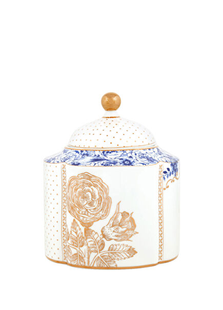 Royal White White Porcelain Storage Container