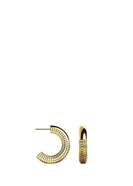 Luki 14K Gold Plated 925 Sterling Silver Hoop Women's Earrings