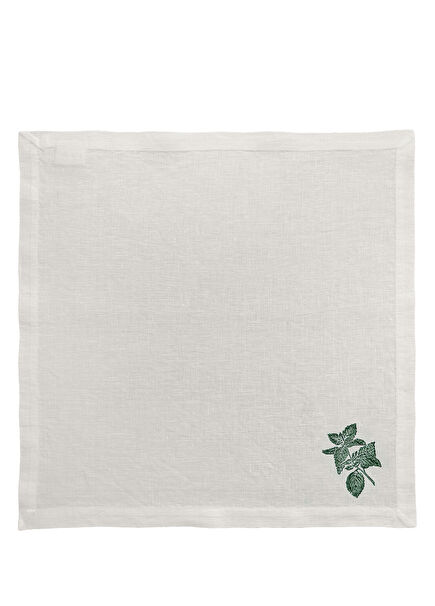 Herb Beige 2-Pack Linen Napkin Set