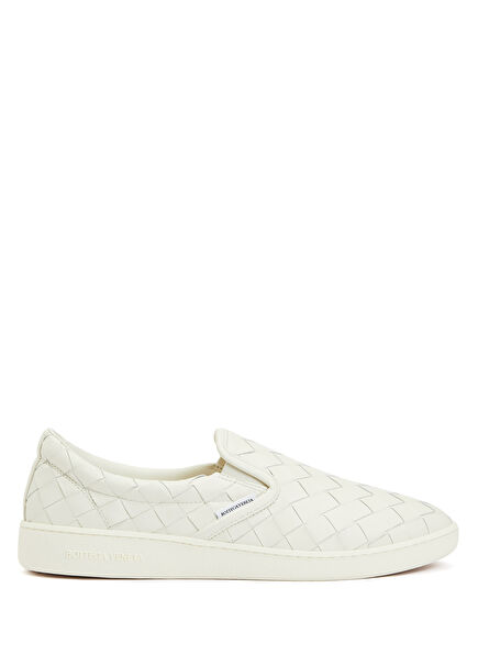 Sawyer White Mens Leather Sneakers