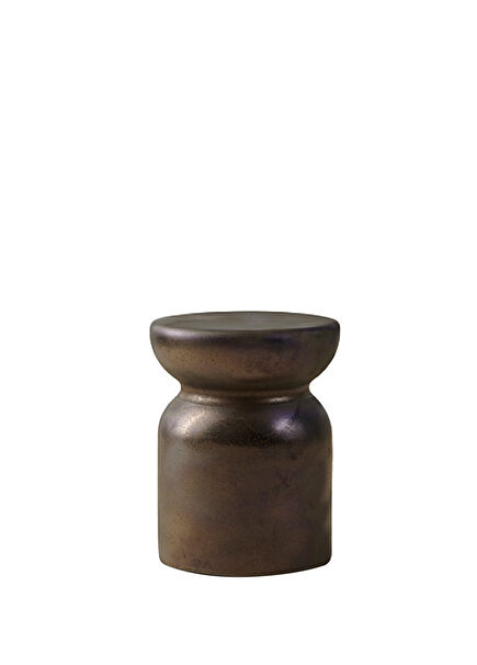Fondo Metallic Porcelain Stool and Side Table
