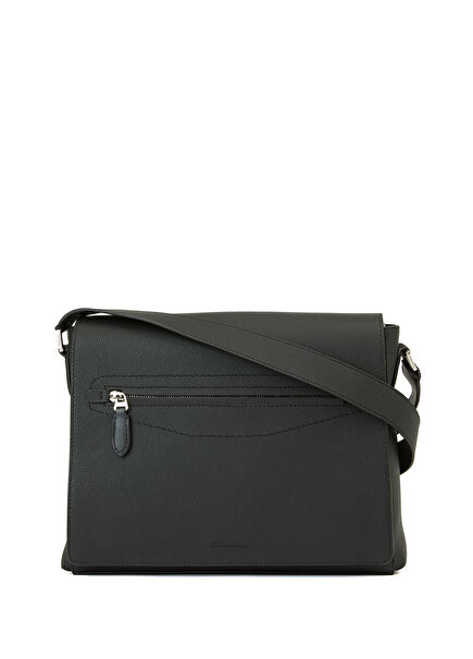 Black Men's Leather Bag