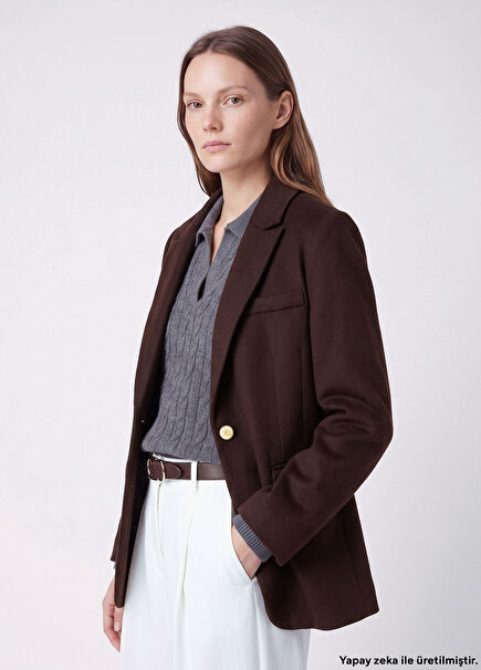 Plum Cashmere Jacket