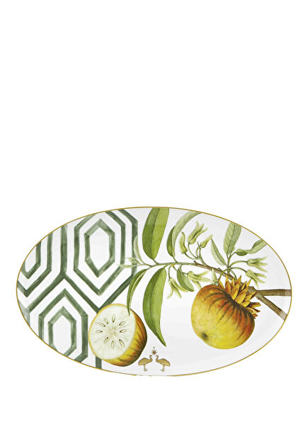 Amazonia Multicolored Porcelain Serving Plate