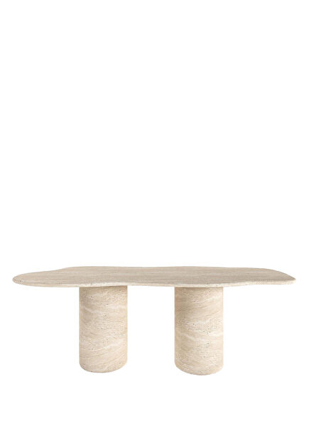 Harmony Travertine Dining Table
