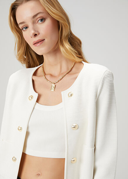 White Knit Jacket