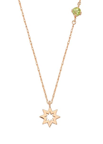 Venus Star Peridot Kadın Altın Kolye