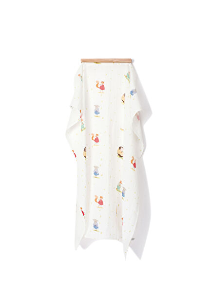 October Lovers Multicolored Muslin Blanket