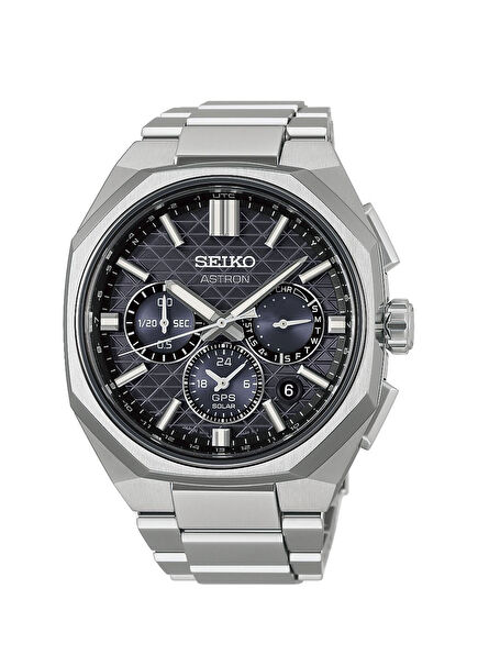 HAB002J1 Astron GPS Metalik Gri Titanyum Erkek Kol Saati