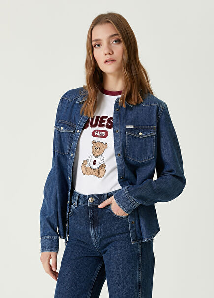 Slim Blue Denim Shirt