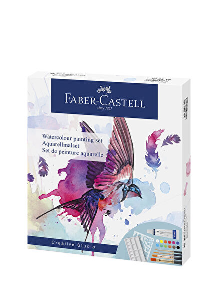 Watercolor Tube Watercolor Brush Mixing Palette and Drawing Template 18 Piece Watercolor Painting Set