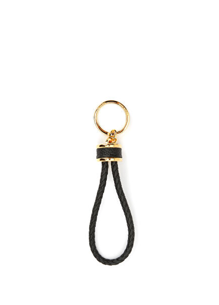 Siyah Deri Anahtarlık