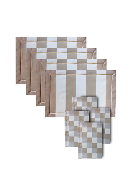 Berry Lana Cotton 4-Piece American Service and Napkin Set