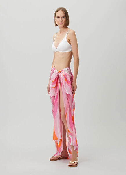 Thai Pink Patterned Pareo
