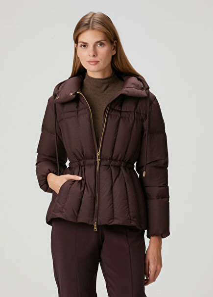 Estom Burgundy Hooded Jacket