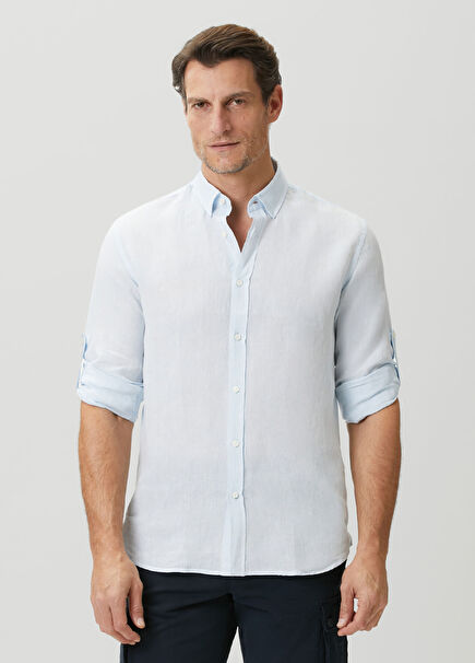 Light Blue Linen Shirt