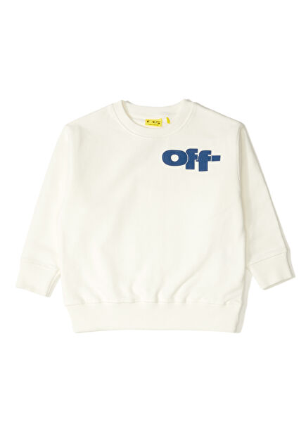 Beyaz Erkek Çocuk Sweatshirt