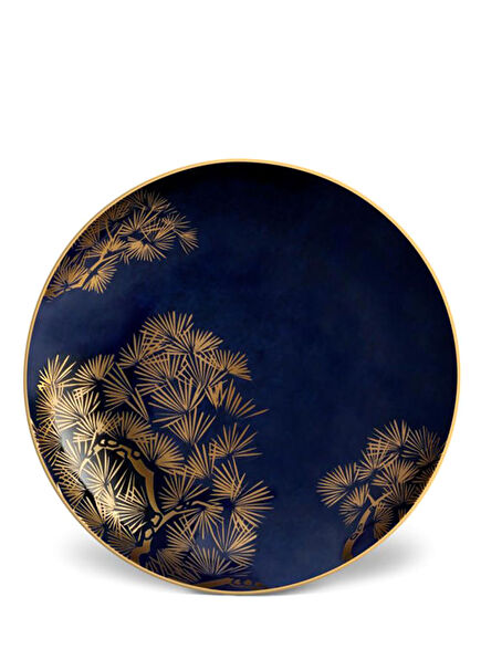 Zen Bonsai Blue Gold Sauce Dish