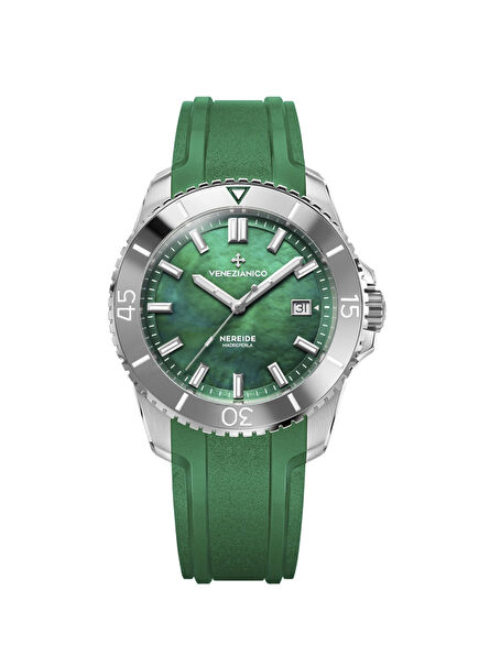 4521540 Nereide Madreperla Kurmalı Otomatik Yeşil Silikon Erkek Kol Saati