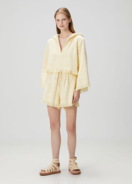 Coco Sarı Havlu Şort