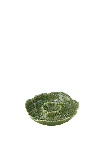 Leaves Green Large Size Ceramic Serving Bowl