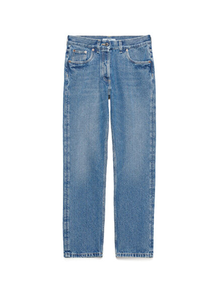 Mavi Denim Düz Paçalı Kadın Jean Pantolon