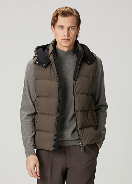 Fire Koyu Gri Puff Yelek