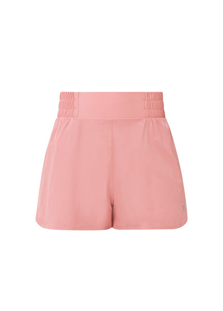 Running Shell Pink High Waist Women's Sports Shorts