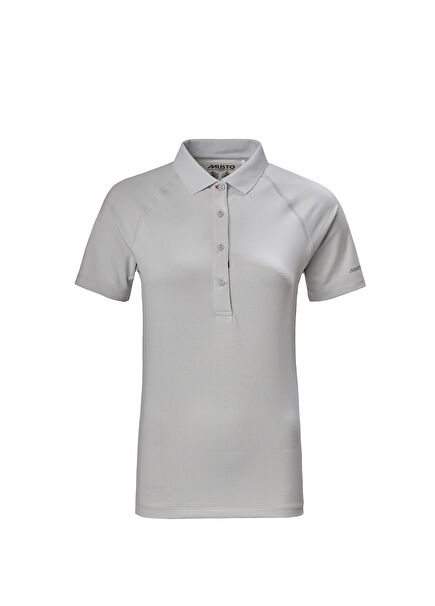 Evo Sunblock 2.0 Yelken Platinum Polo Yaka Kısa Kollu Kadın Spor T-Shirt