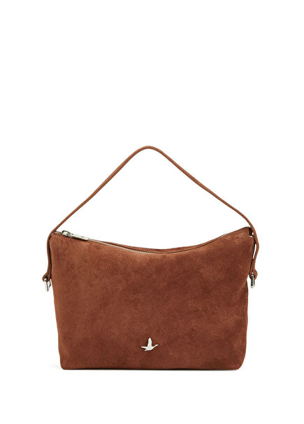 Bordo Çift Askılı Kadın Deri Çanta