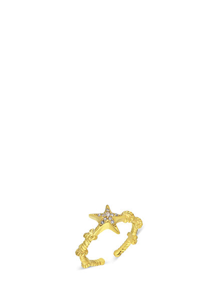 Starfish 18 Karat Gold Plated Ring